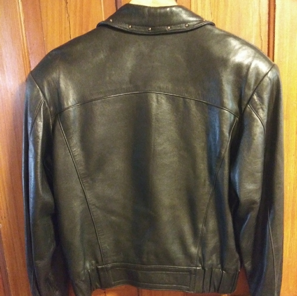 🇺🇸 Soft Designer Lambskin Med Black Leather - Picture 4 of 7